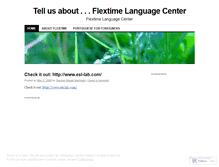 Tablet Screenshot of flextimeblog.wordpress.com