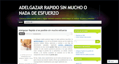 Desktop Screenshot of adelgazandorapido.wordpress.com