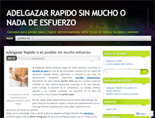 Tablet Screenshot of adelgazandorapido.wordpress.com