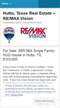 Mobile Screenshot of huttorealty.wordpress.com