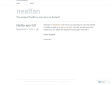 Tablet Screenshot of nealfan.wordpress.com