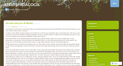 Desktop Screenshot of berufspaedagogik.wordpress.com