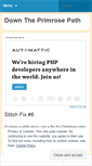 Mobile Screenshot of downtheprimrosepath.wordpress.com