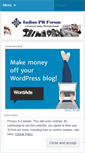 Mobile Screenshot of indianprforum.wordpress.com