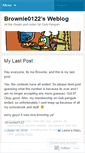 Mobile Screenshot of brownie0122.wordpress.com