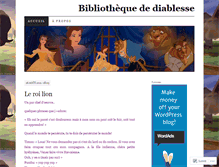 Tablet Screenshot of diablesselalie.wordpress.com