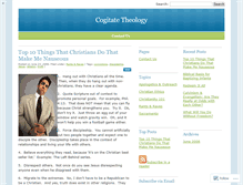 Tablet Screenshot of cogitatetheology.wordpress.com