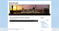 Desktop Screenshot of islaminthought.wordpress.com