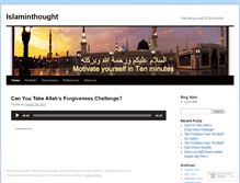 Tablet Screenshot of islaminthought.wordpress.com