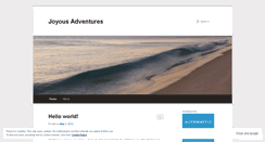 Desktop Screenshot of joyousadventures.wordpress.com