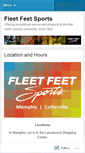 Mobile Screenshot of fleetfeetsports.wordpress.com