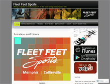 Tablet Screenshot of fleetfeetsports.wordpress.com