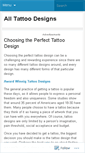 Mobile Screenshot of alltattoodesigns.wordpress.com