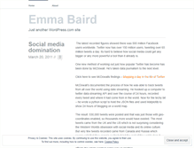 Tablet Screenshot of emmabaird1.wordpress.com