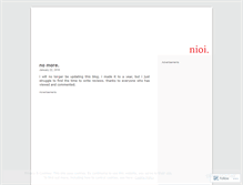 Tablet Screenshot of nioi.wordpress.com