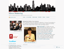 Tablet Screenshot of mirrormarketingandevents.wordpress.com