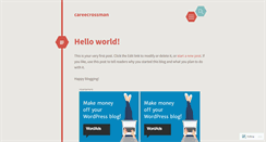 Desktop Screenshot of careecrossman.wordpress.com