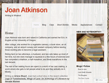 Tablet Screenshot of joanatkinson.wordpress.com