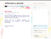 Tablet Screenshot of descubroyaprendo.wordpress.com