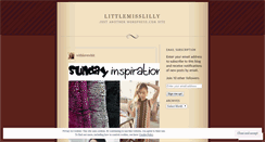 Desktop Screenshot of littlemisslilly.wordpress.com