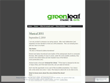 Tablet Screenshot of greenleafacademy.wordpress.com