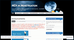 Desktop Screenshot of meninmenstruation.wordpress.com