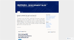 Desktop Screenshot of batash.wordpress.com