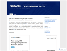 Tablet Screenshot of batash.wordpress.com
