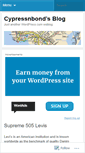 Mobile Screenshot of cypressnbond.wordpress.com