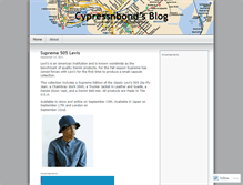 Tablet Screenshot of cypressnbond.wordpress.com