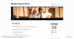 Desktop Screenshot of mauldenplayers.wordpress.com