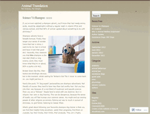 Tablet Screenshot of animaltranslation.wordpress.com