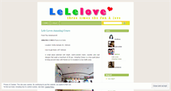 Desktop Screenshot of lelelove.wordpress.com