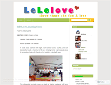 Tablet Screenshot of lelelove.wordpress.com