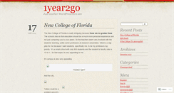 Desktop Screenshot of 1year2go.wordpress.com