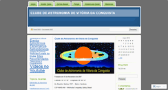 Desktop Screenshot of clubeastronomia.wordpress.com
