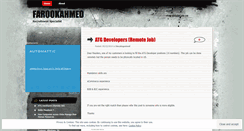Desktop Screenshot of farookahmed.wordpress.com