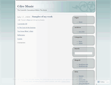 Tablet Screenshot of cdremusic.wordpress.com