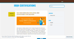 Desktop Screenshot of ibqhcertifications.wordpress.com