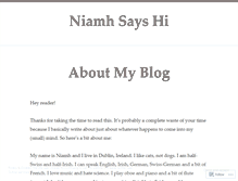 Tablet Screenshot of niamhsayshi.wordpress.com