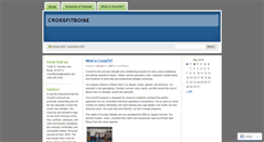 Desktop Screenshot of crossfitboise.wordpress.com