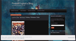 Desktop Screenshot of fireballyugioh.wordpress.com