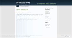 Desktop Screenshot of politischerwitz.wordpress.com