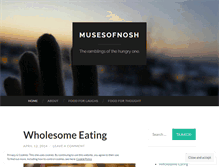 Tablet Screenshot of musesofnosh.wordpress.com
