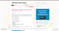 Desktop Screenshot of krystalhost.wordpress.com
