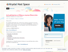 Tablet Screenshot of krystalhost.wordpress.com