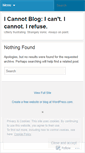 Mobile Screenshot of icannot.wordpress.com