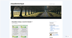 Desktop Screenshot of chaudiereionique.wordpress.com