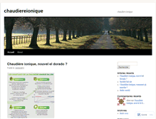 Tablet Screenshot of chaudiereionique.wordpress.com