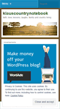 Mobile Screenshot of klauscountrynotebook.wordpress.com